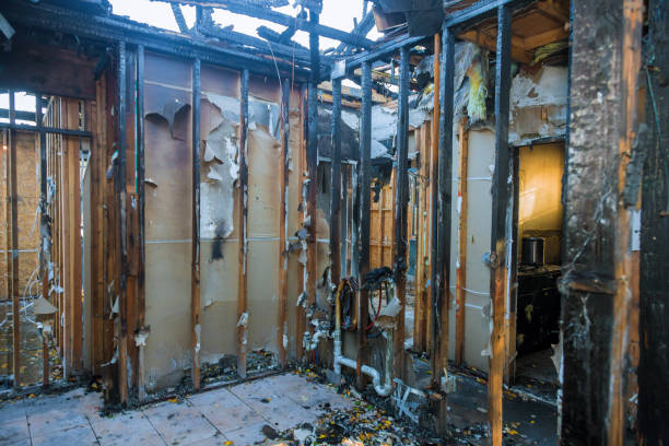Professional Emergency Fire Cleanup technician working in Elwood, IN